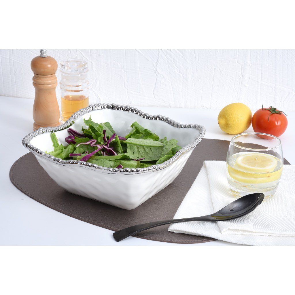 Pampa Bay Salerno Medium Square Salad Bowl Dinnerware Pampa Bay 