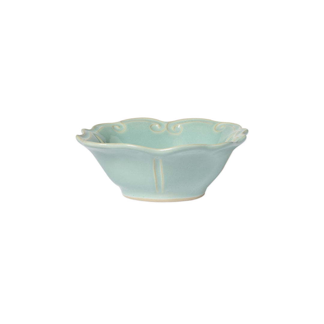 Vietri Incanto Stone Baroque Cereal Bowl Dinnerware Vietri Aqua 