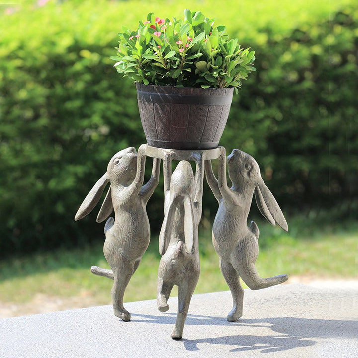 SPI Garden Rabbit Triplets Planter Holder Planters SPI 