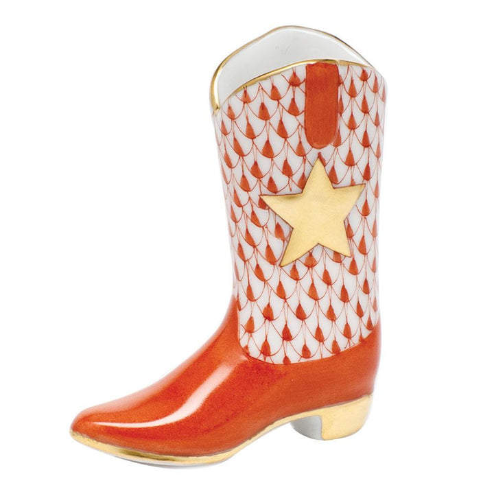 Herend Cowboy Boot Figurines Herend Rust 