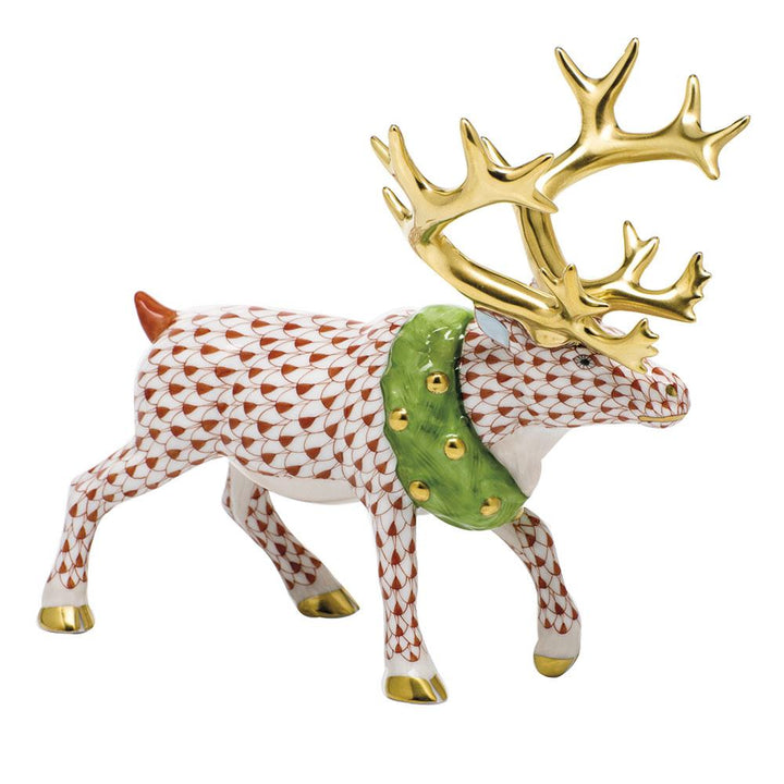 Herend Holiday Reindeer Figurines Herend Rust 