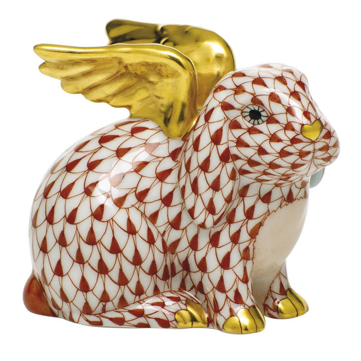 Herend Angel Bunny Figurines Herend Rust 