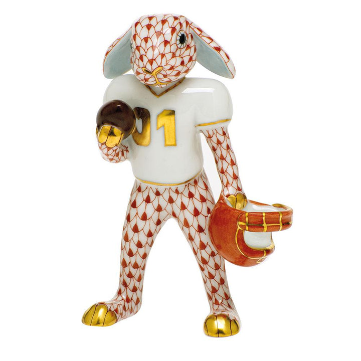 Herend Football Bunny Figurines Herend Rust 