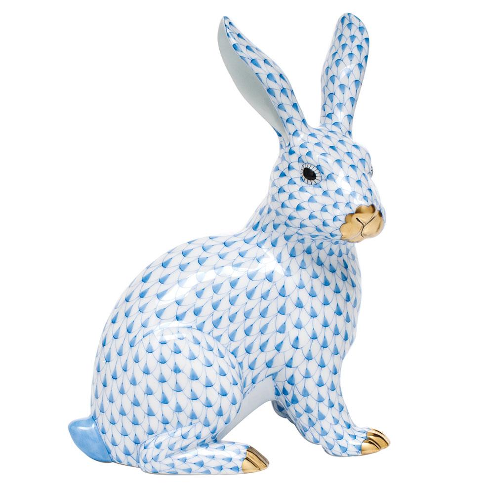 Herend Large Sitting Bunny Figurines Herend 