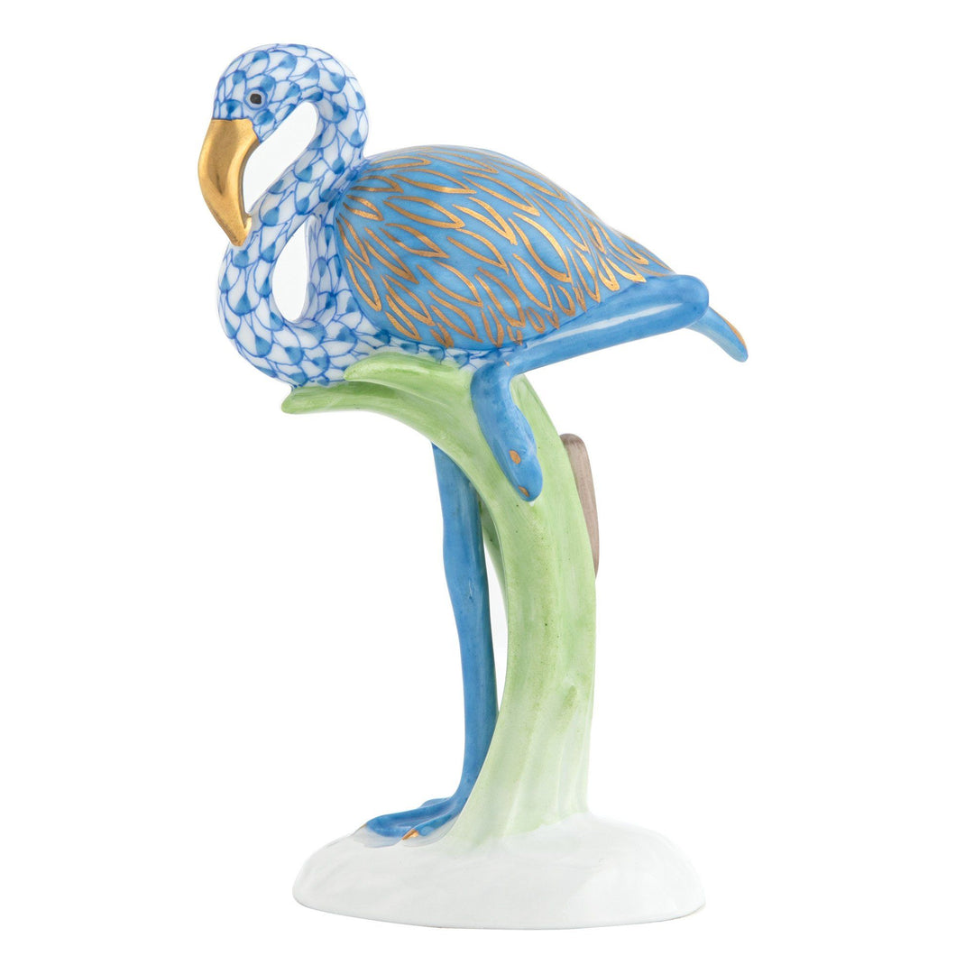 Herend Flamingo Figurines Herend Blue 