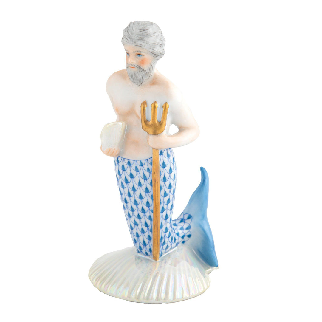 Herend Neptune Figurines Herend Blue 