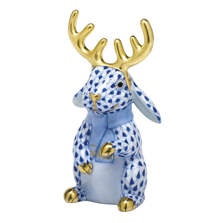 Herend Reindeer Rabbit Figurines Herend Sapphire 