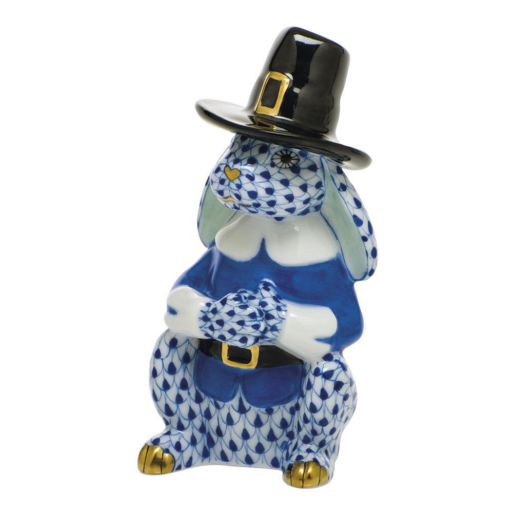 Herend Pilgrim Bunny Figurines Herend Sapphire 