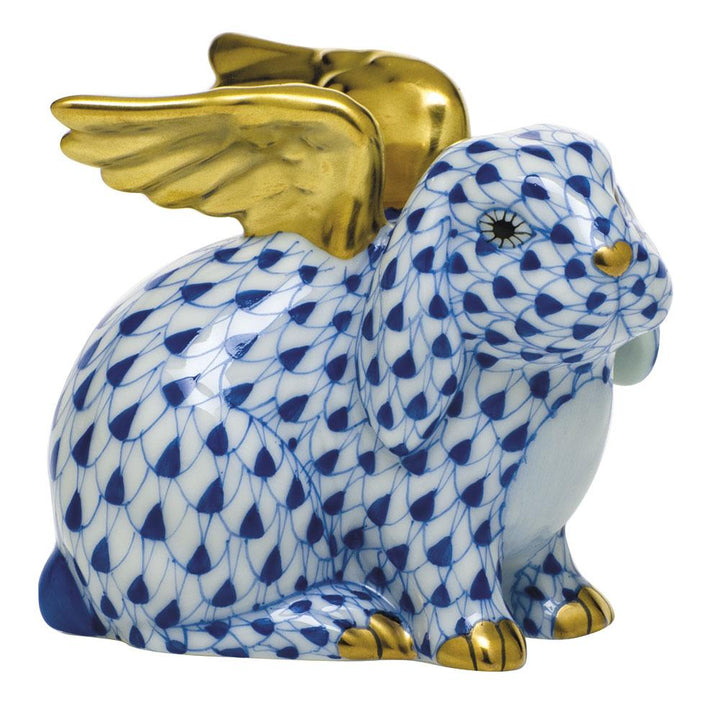 Herend Angel Bunny Figurines Herend Sapphire 