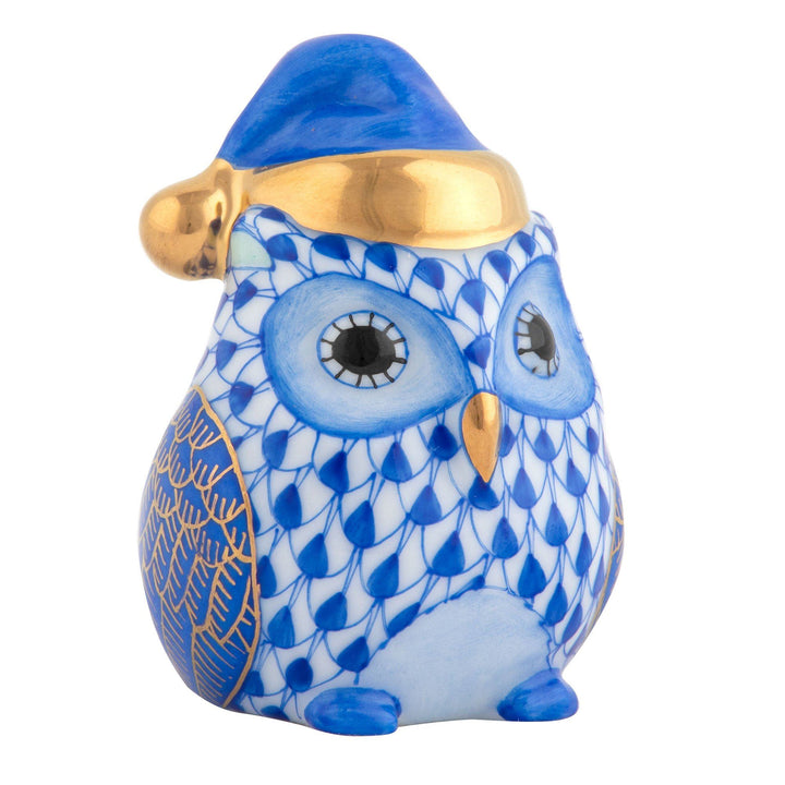 Herend Winter Owl Figurines Herend Sapphire 