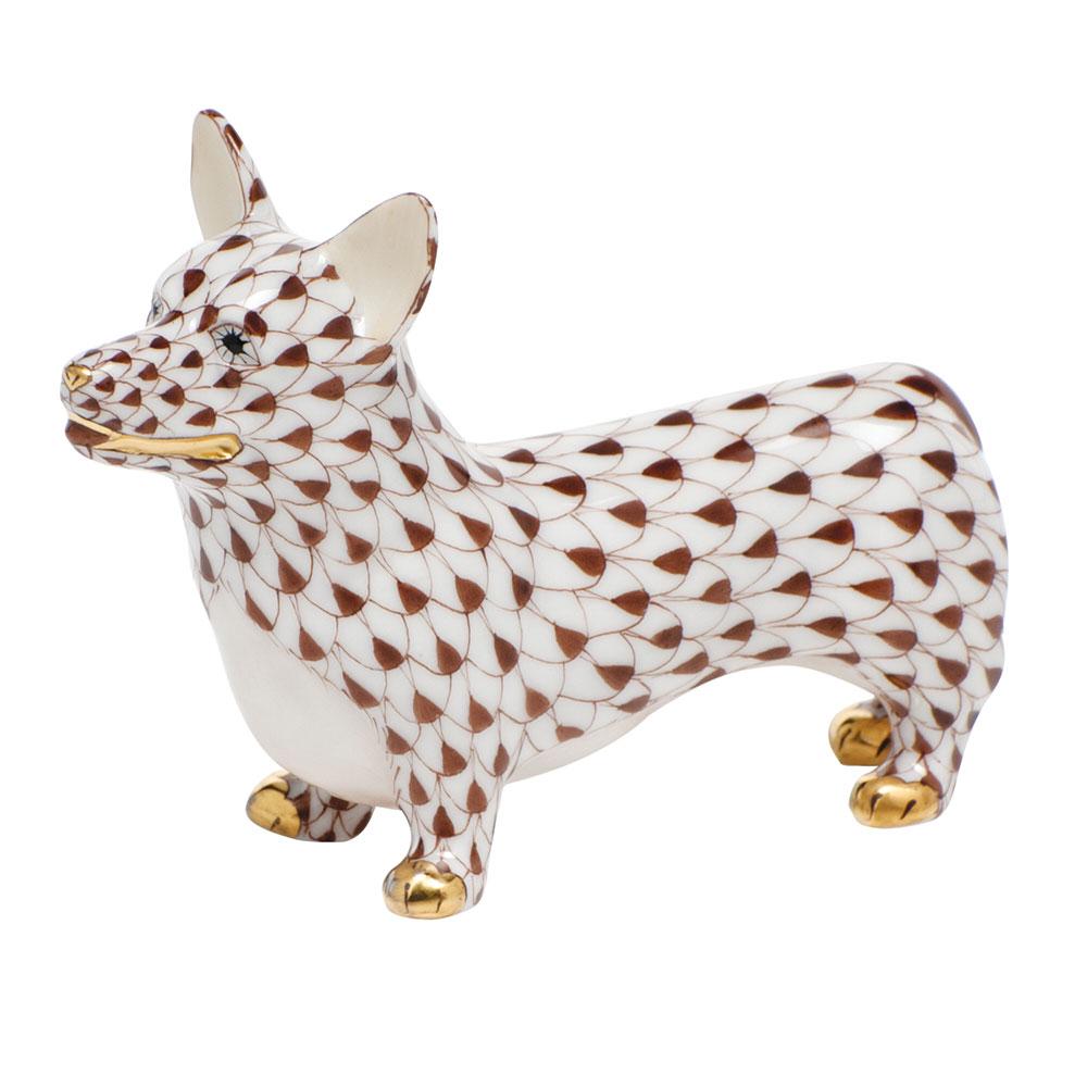 Herend Corgi Figurines Herend Chocolate 