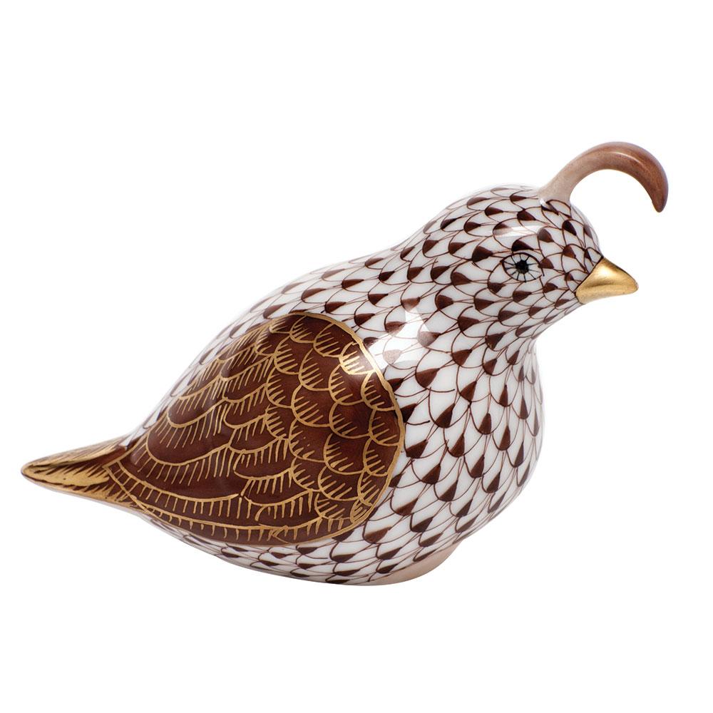 Herend California Quail Figurines Herend Chocolate 