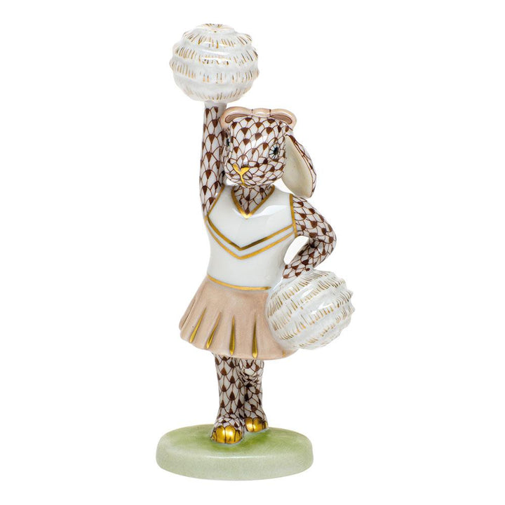 Herend Cheerleader Bunny Figurines Herend Chocolate 