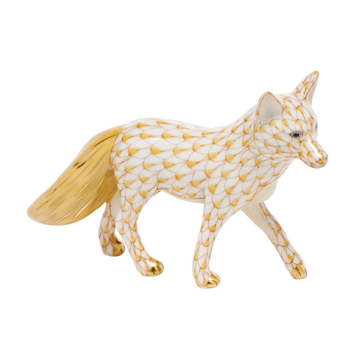 Herend Fox Figurines Herend Butterscotch 