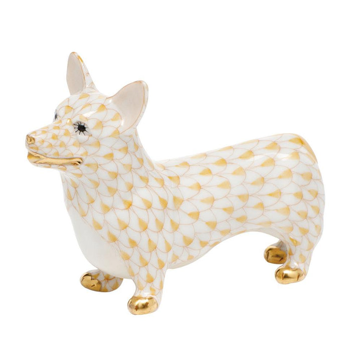 Herend Corgi Figurines Herend Butterscotch 