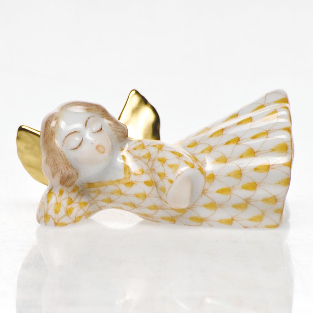 Herend Sleeping Angel Figurines Herend Butterscotch 