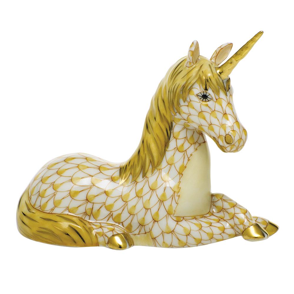 Herend Unicorn Figurines Herend Butterscotch 