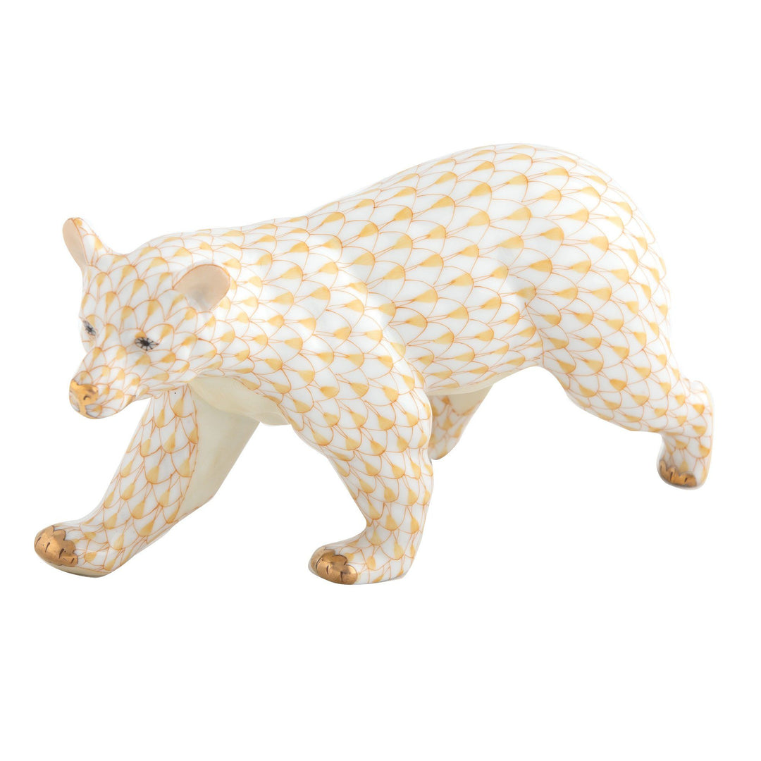 Herend Walking Bear Figurines Herend Butterscotch 