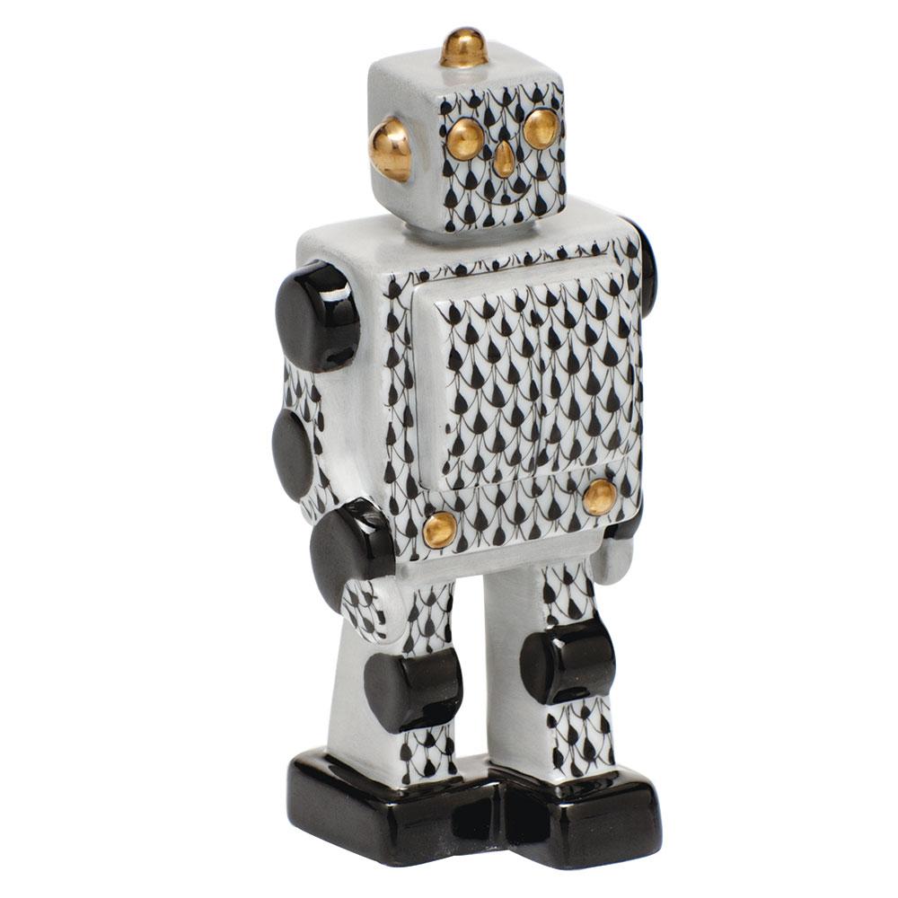 Herend Toy Robot Figurines Herend Black 