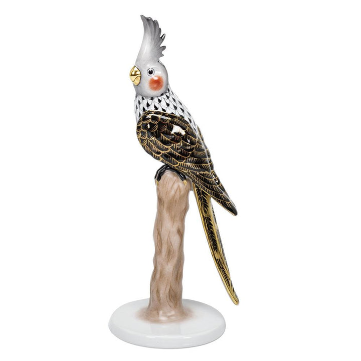 Herend Cockatiel Figurines Herend Black 