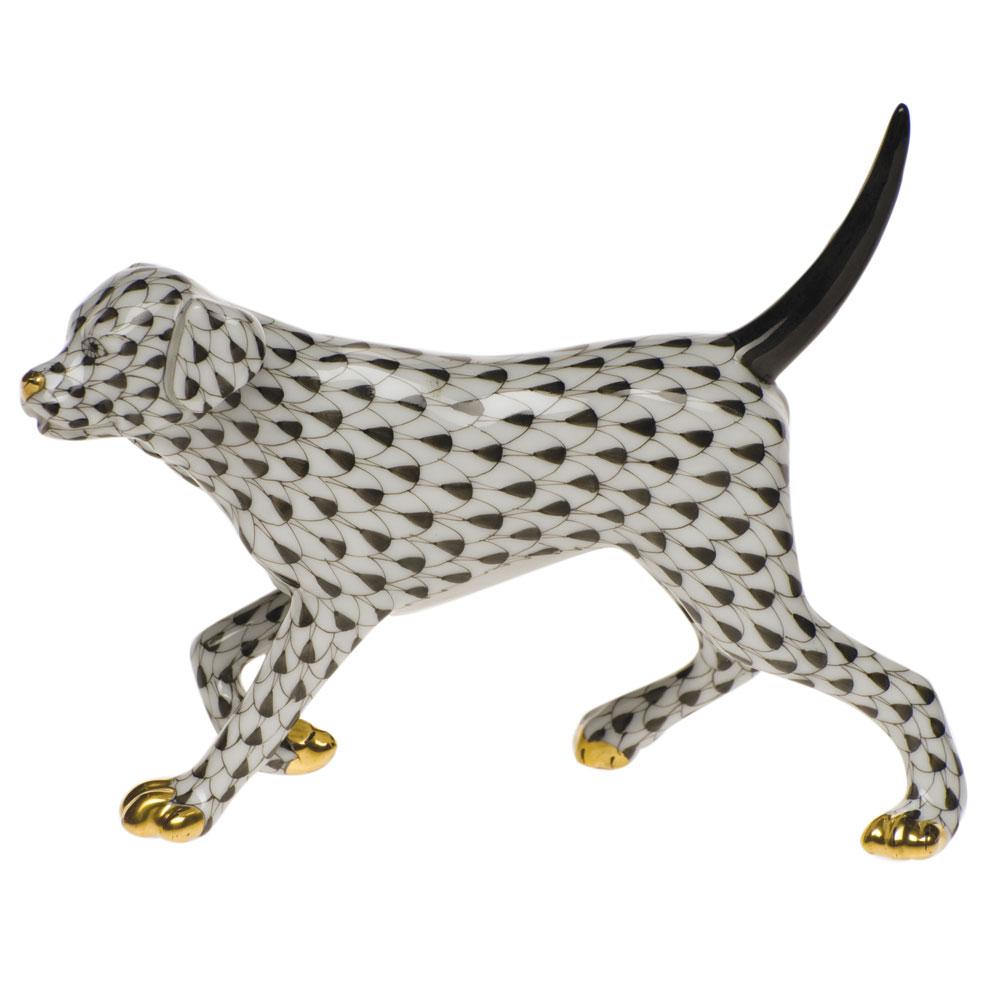 Herend Labrador Walking Figurines Herend Black 