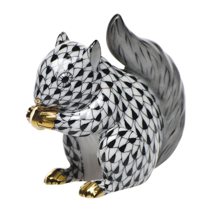 Herend Baby Squirrel Figurines Herend Black 