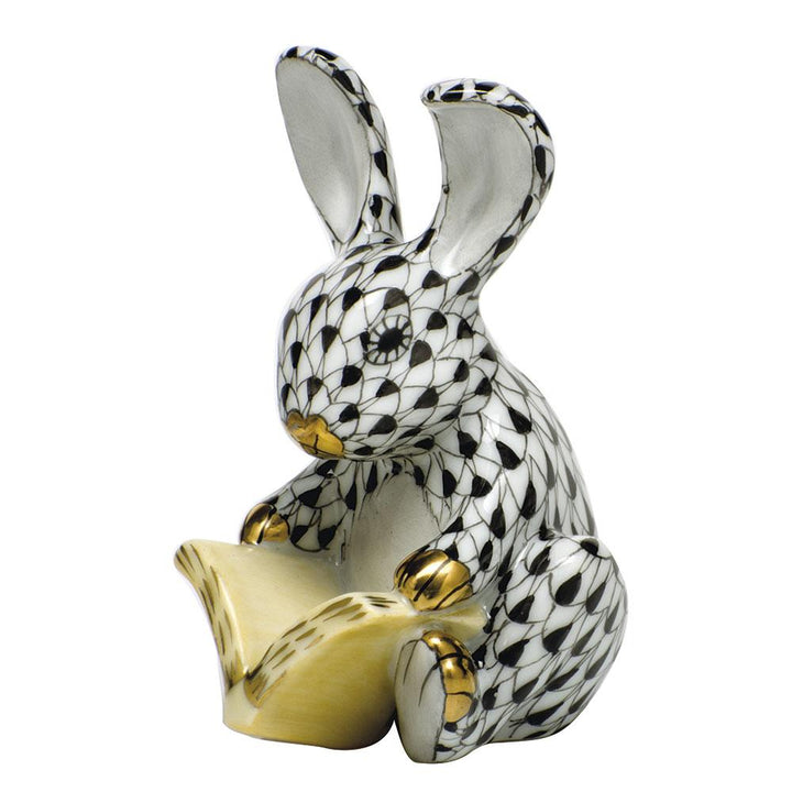 Herend Storybook Bunny Figurines Herend Black 