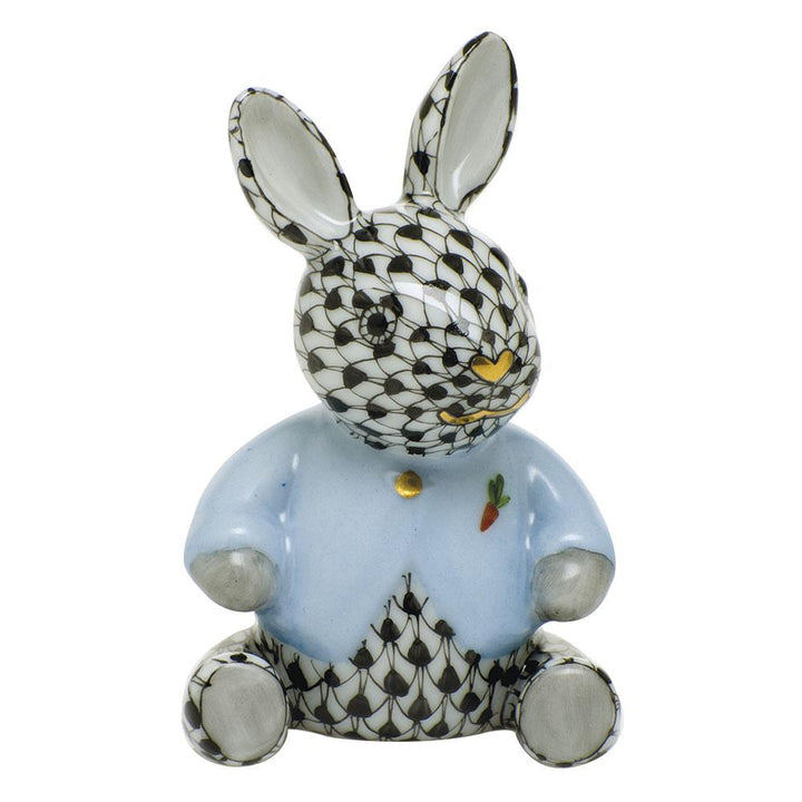 Herend Sweater Bunny Figurines Herend Black 