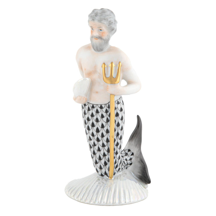 Herend Neptune Figurines Herend Black 