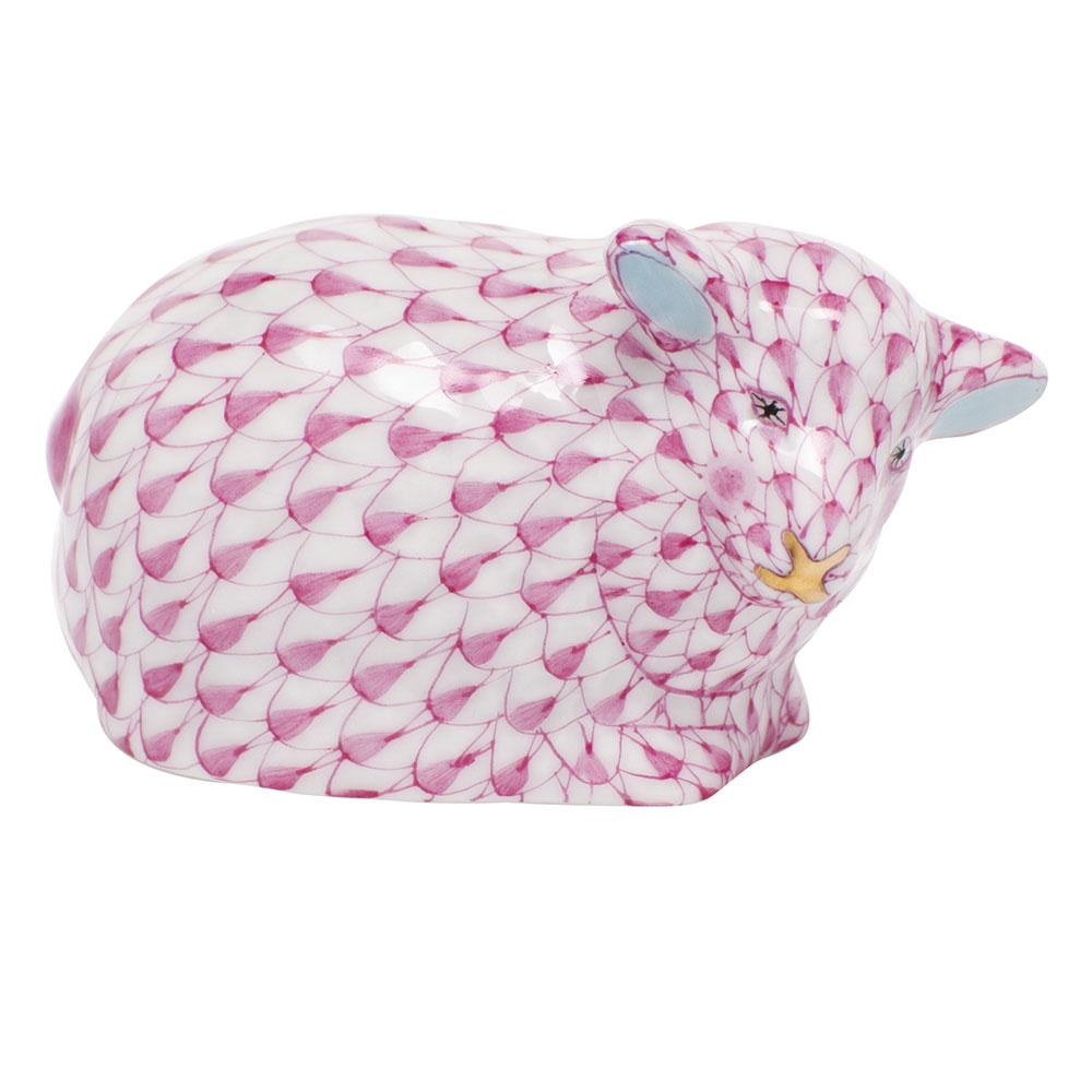 Herend Lamb Figurines Herend Raspberry (Pink) 