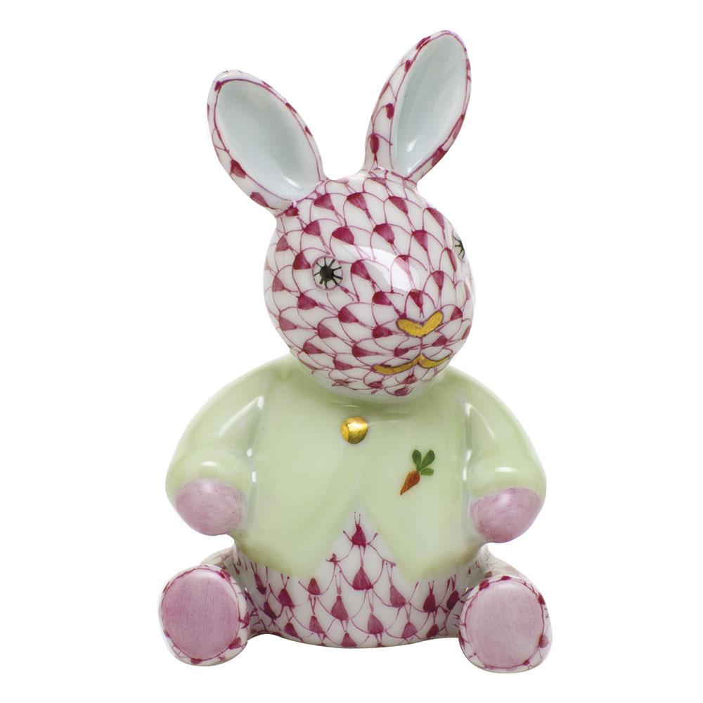 Herend Sweater Bunny Figurines Herend Raspberry (Pink) 