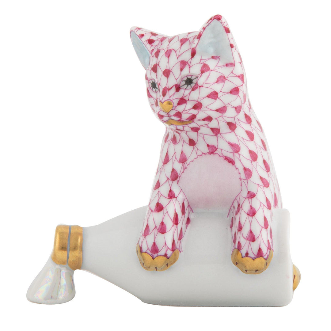 Herend Spilled Milk Figurines Herend Raspberry (Pink) 