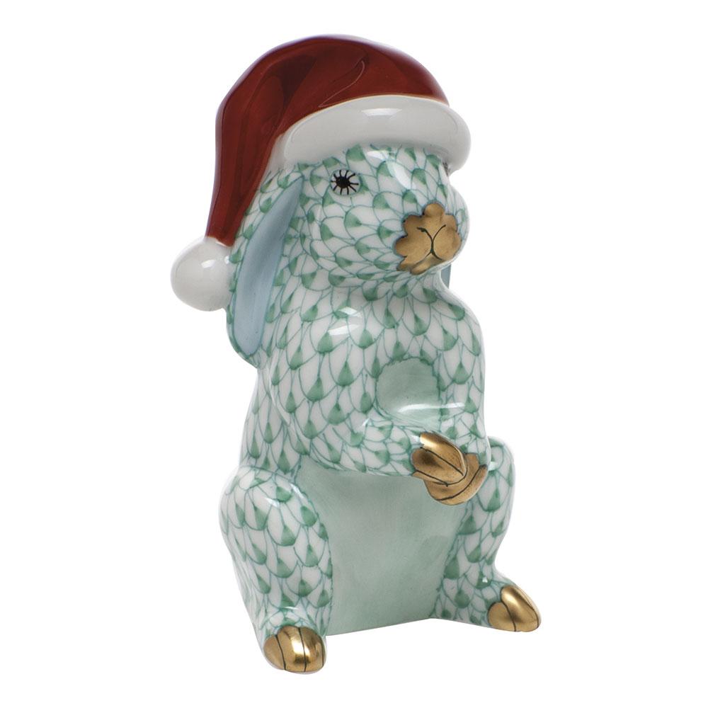 Herend Santa Bunny Figurines Herend Green 