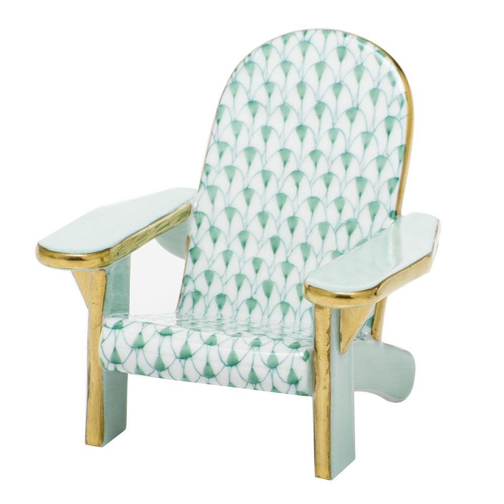 Herend Adirondack Chair Figurines Herend Green 