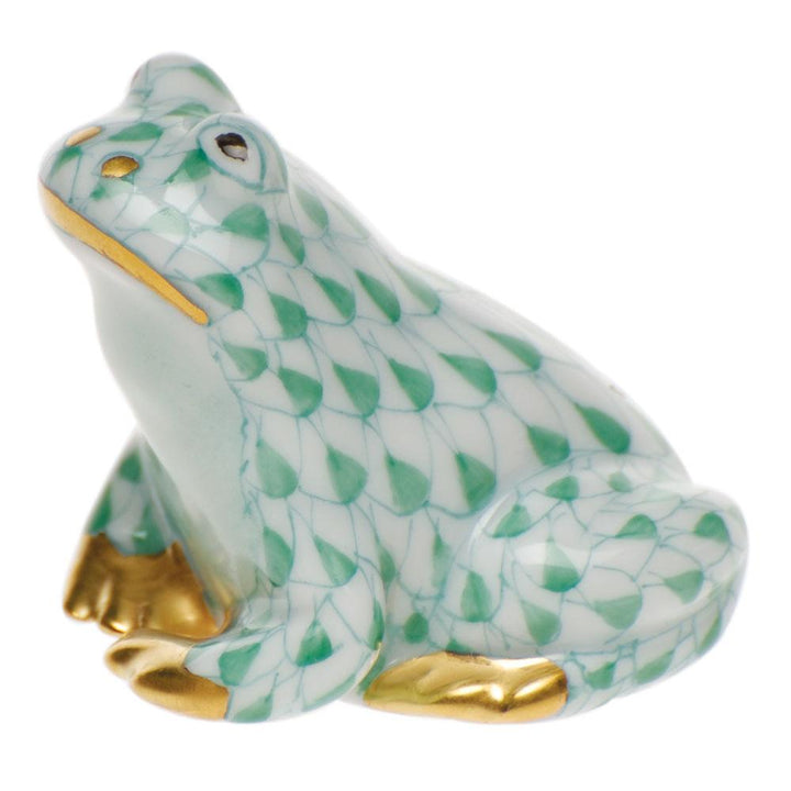 Herend Miniature Frog Figurines Herend Green 