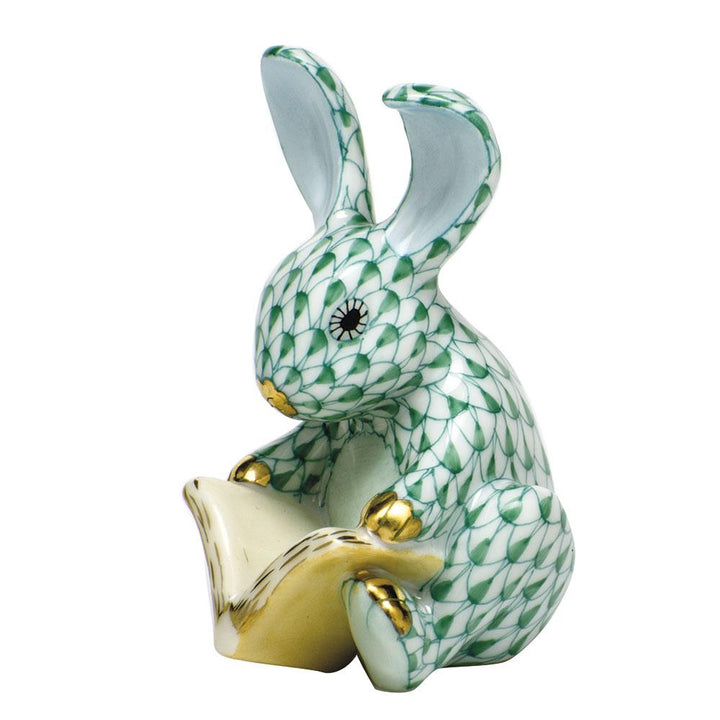 Herend Storybook Bunny Figurines Herend Green 