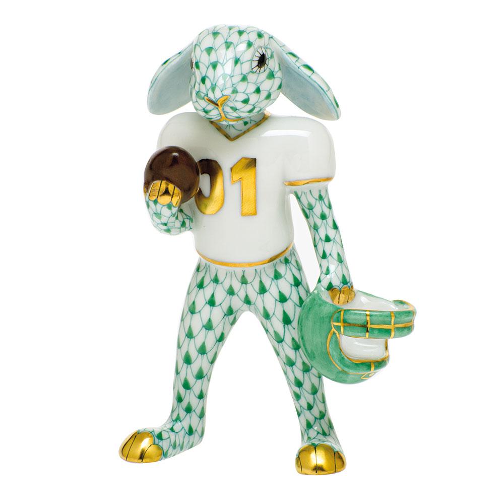 Herend Football Bunny Figurines Herend Green 