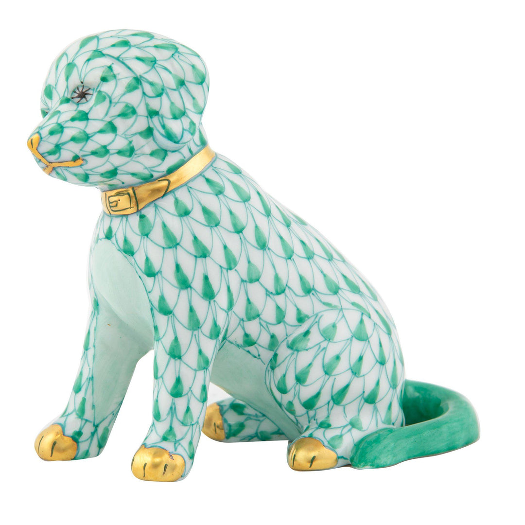 Herend Good Dog Figurines Herend Green 