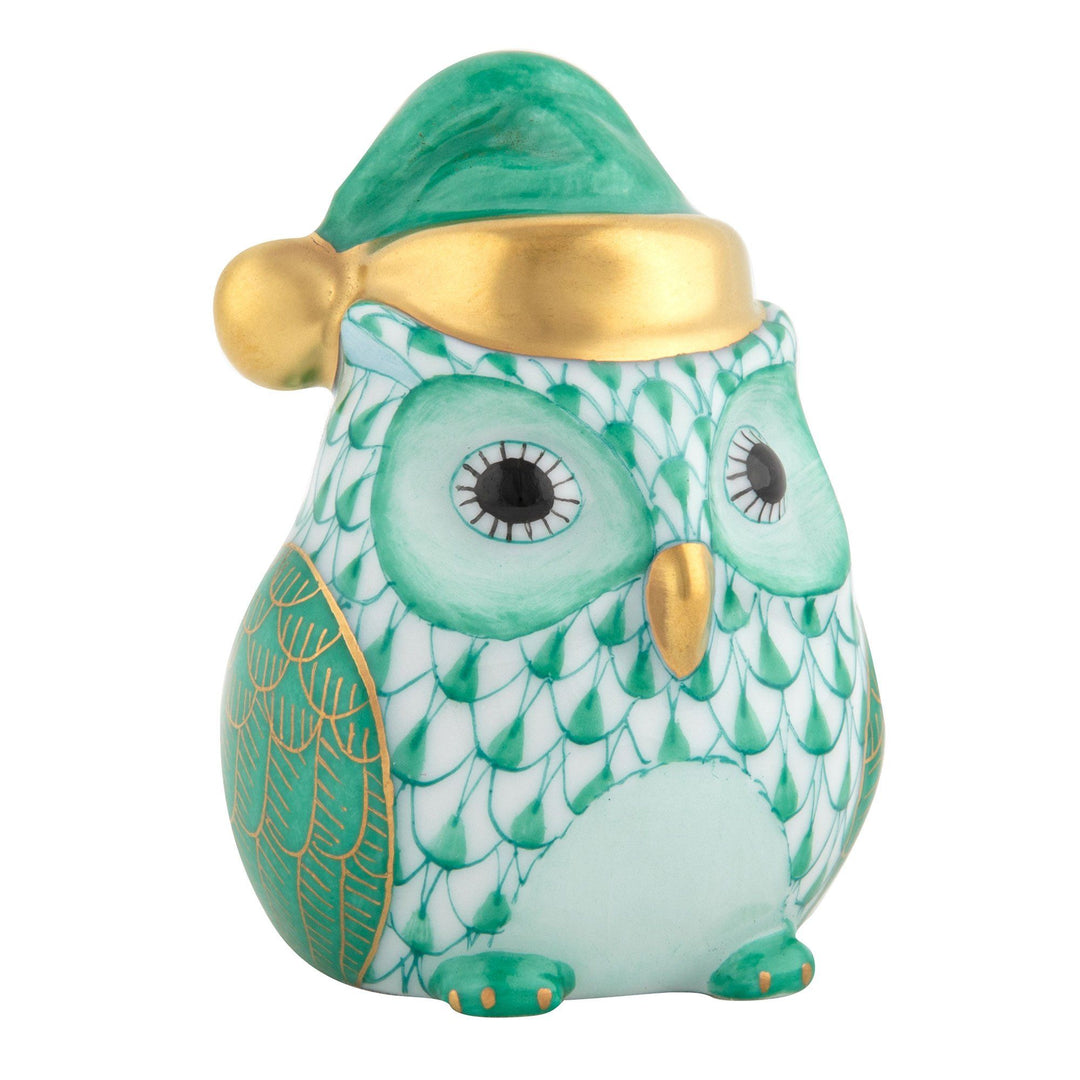 Herend Winter Owl Figurines Herend Green 