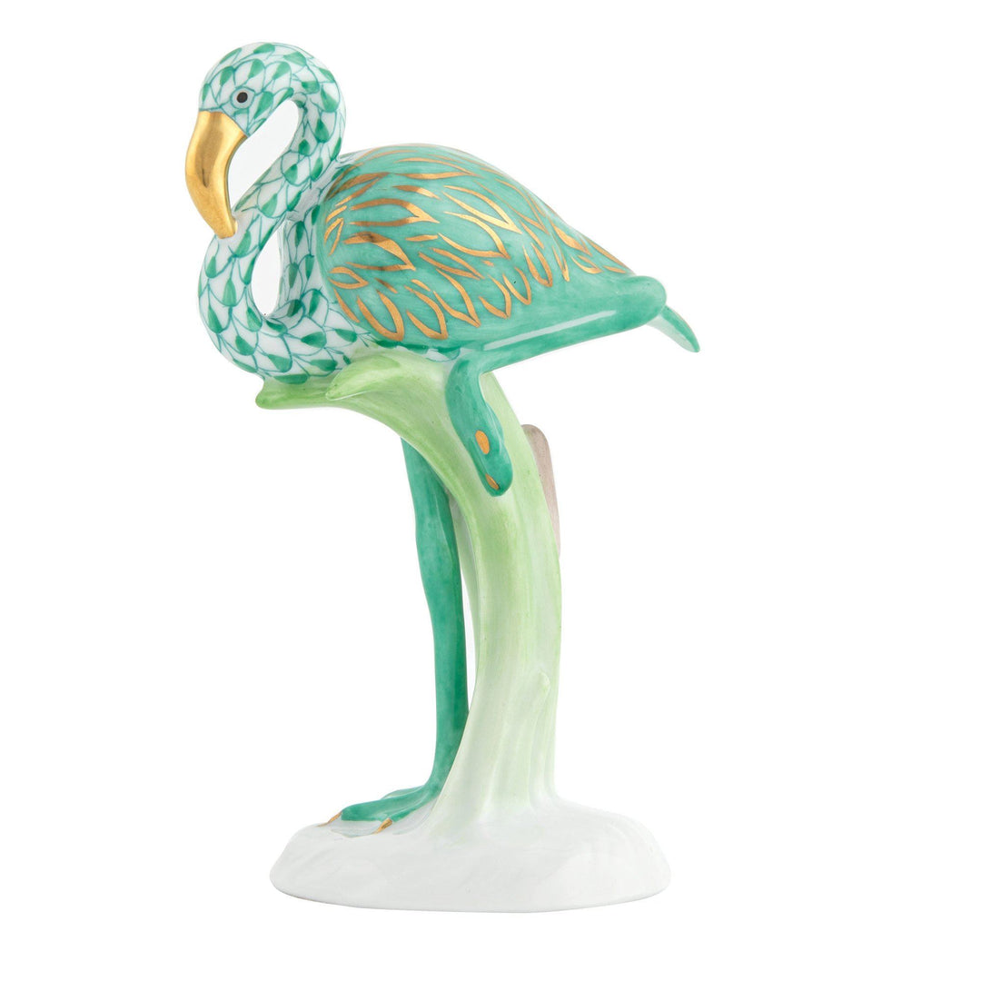 Herend Flamingo Figurines Herend Green 