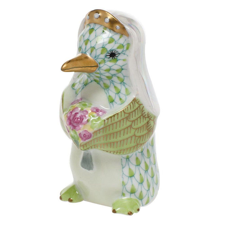 Herend Penguin Bride Figurines Herend Lime Green 