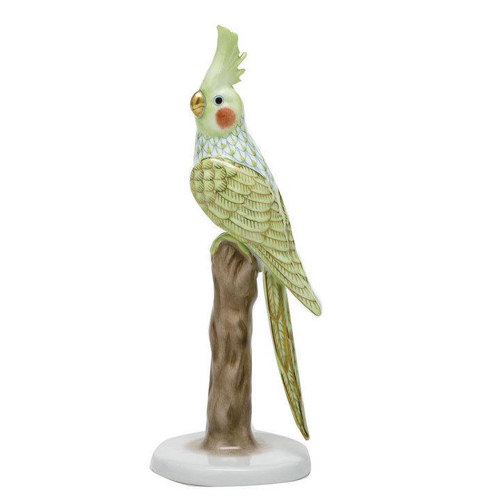 Herend Cockatiel Figurines Herend Lime Green 