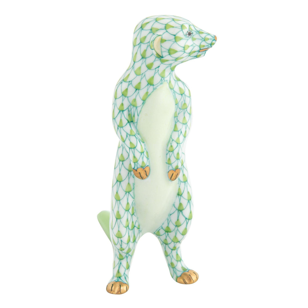 Herend Meerkat Figurines Herend Lime Green 