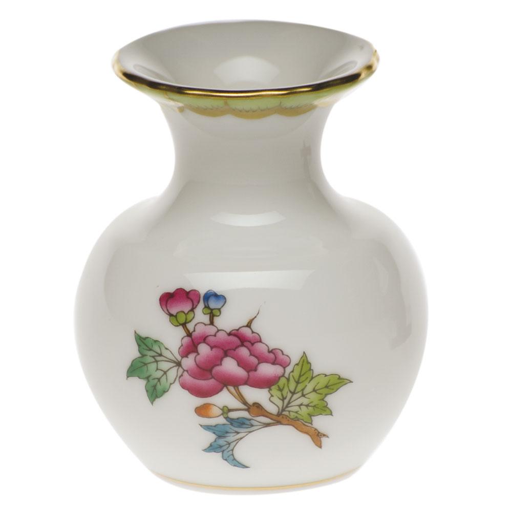 Herend Medium Bud Vase W/Lip Figurines Herend Modified Queen Victoria 