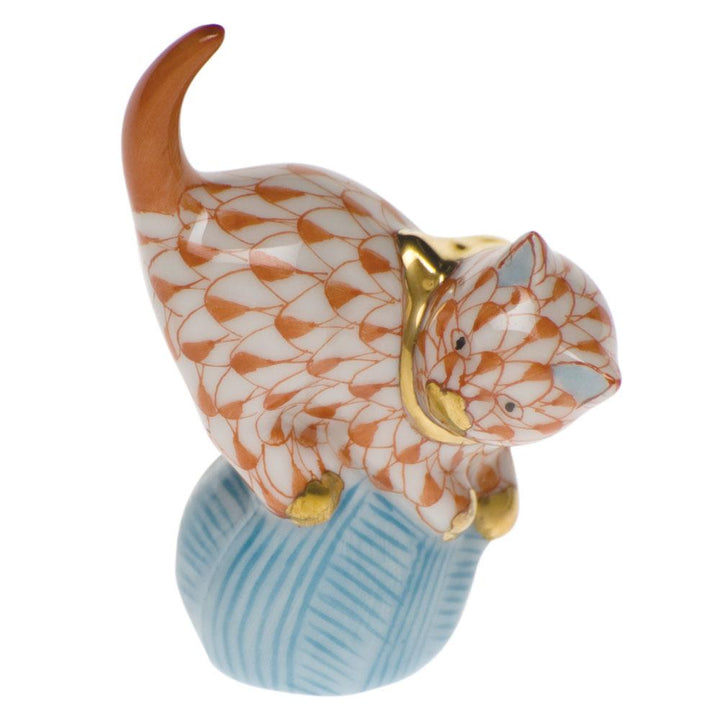 Herend Mischievous Cat Figurines Herend Rust 