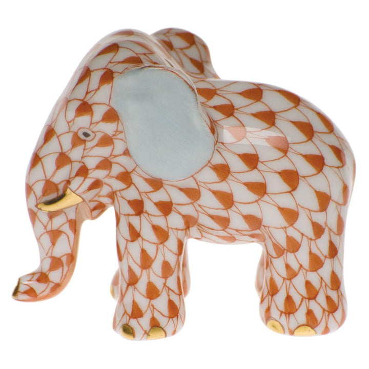 Herend Miniature Elephant Figurines Herend Rust 