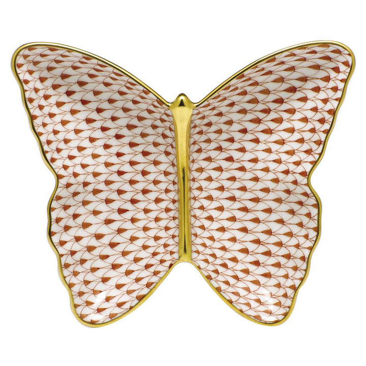 Herend Butterfly Dish Figurines Herend Rust 