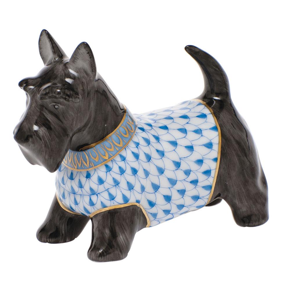 Herend Scottie Mcduff Figurines Herend Blue 