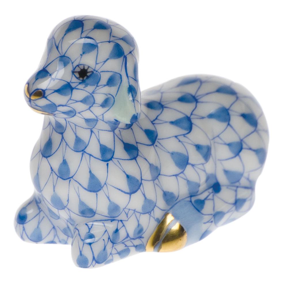 Herend Miniature Lamb Figurines Herend Blue 