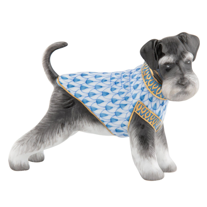 Herend Schnauzer Figurines Herend Blue 